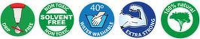 Kores 75816 kleefstof voor kunst- en handwerk Styrofoam, Vilt, Karton, Kurk, Stof/Weefsel, Schuim, Leer, Papier, Multiplex, Hout