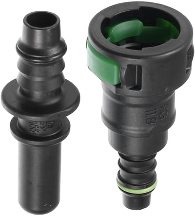 Dailygoods- Brandstofslang Snelle Ontkoppelingsconnector - Brandstofleiding 8mm - Afdichtingsverbinding - Duurzaam Plastic - Corrosiebestendig - Efficiënt Gebruik - Brandstofconnector
