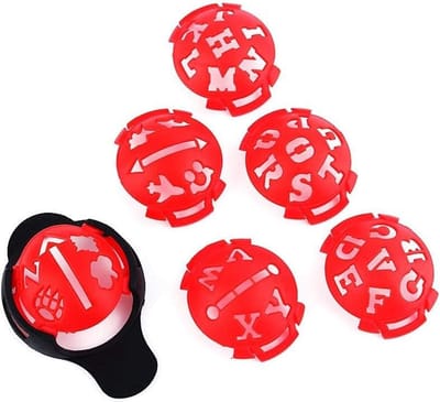 Golfbal lijnmarkering set, 6-delige schrijftool voor golfballen, precisie uitlijning en markeren van golfballen