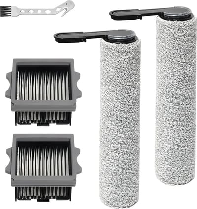 Accessoires voor Tineco vloerreinigers - 2 borstels en 2 vervangende onderdelen voor nat-droog stofzuigers, geschikt voor S6/S7/S9 modellen