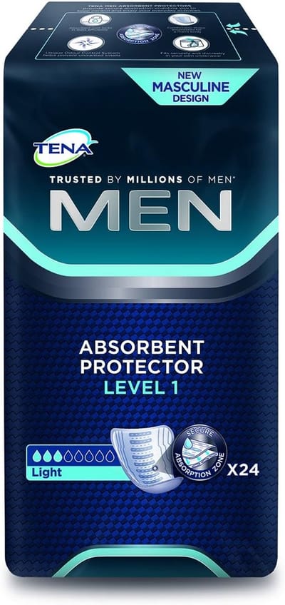 Inlegkruisjes voor Mannen - Urinebescherming - Dagelijkse Droogheid - Specifieke Pasvorm - 24 Stuks