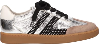La Strada Sneaker Zilver Zwart Synthetisch - Damesschoenen - Maat - 37