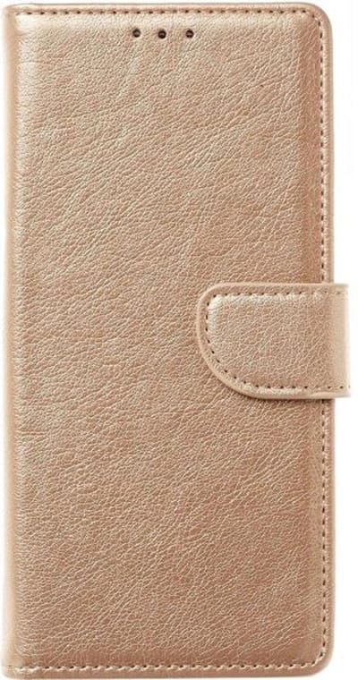 Multimedia & Accessoires PU Lederen Wallet Book Case Hoesje geschikt voor Apple iPhone 13 Pro – Goud - Portemonnee – Met Stand – Kaarthouder – Pasjes Houder – Magneet Sluiting – Bookcase