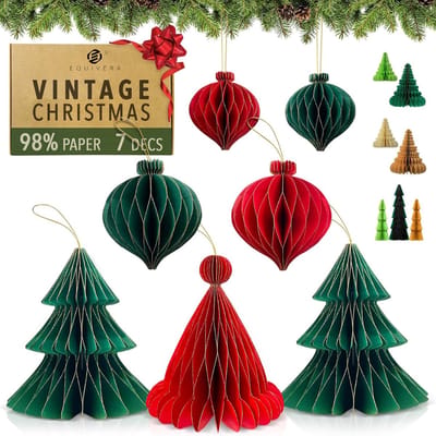 Equivera Kerstversiering Binnen - Kerstversiering - Kerst Versiering - Kerst Decoratie - Kerstdecoratie - Kerstdecoratie voor Binnen - Voor de Leukte Kerstviering!