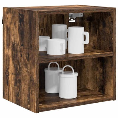 vidaXL - Hangkast - Rook - Eiken - 40 - x - 29,5 - x - 40 - cm - Bewerkt - hout