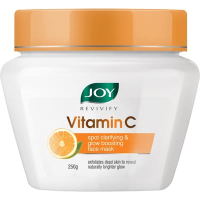 Masque Visage Joy Vitamine C pour une Peau Éclatante 250g | Masque Visage Éclaircissant pour Tous les Types de Peau white