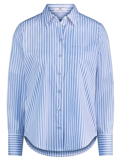 Lange blouse lange mouwen Van Peter Hahn wit