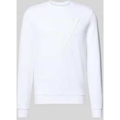 regular fit sweatshirt met logodetail model 'Audley'