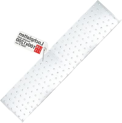 Platte Connector - Verbindingsplaat Hout - Houtconstructie Verstevigen - Verzinkt Staal - 1200x100x2 mm - Zink