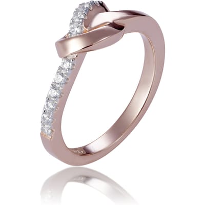 Orphelia Dames 925 Sterling Zilveren Ring - Roze ZR-7463