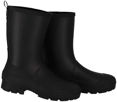 Zwarte heren regenlaars Rubber Rain Boots van XQ 45