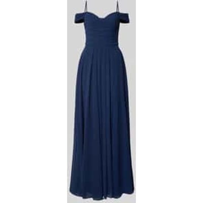 Maxi-jurk in off-shoulder-look met loopsplit
