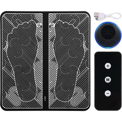 Masseur électrique de Stimulation musculaire masseur électrique de stimulateur musculaire de jambe soulagement de la douleur noir