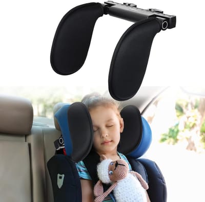 SnelShoppen - Verstelbare Auto-Neksteun voor Kinderen en Volwassenen - Ergonomische Steun, Zacht en Comfortabel Materiaal, Perfect voor Auto, Reizen,