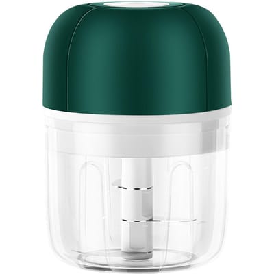 100 ml Mini Elektrische Knoflookhakker Multifunctionele Voedselhakker USB Opladen Knoflookmolen Hakmolen Large groen