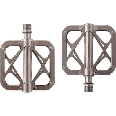 Antislip fiets pedalen Ultralichte Ti-legering pedaal 3 afgedichte lagers Platform pedalen zilver