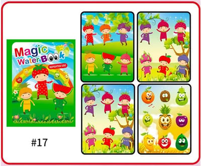 Winter Uitverkoop! 1+1 Deal Zomervakantie | Vaderdag Cadeau | Magisch Water Kleurboek voor Kinderen | Zomeractie | Herbruikbare Water Tekening | Kleuren met Waterpen | Zoek de Vruchten