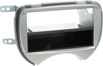 2-DIN Paneel geschikt voor Nissan Micra (K13) 03/ 2011-08/2013 Kleur: Zilver