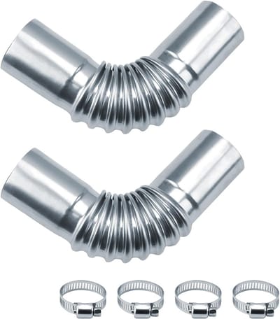 SnelShoppen - 2 Stuks RVS Uitlaatpijp Verbinder 25mm Voor Auto's, Duurzaam, Voor Buiten, Camping, Hoogwaardige Materialen