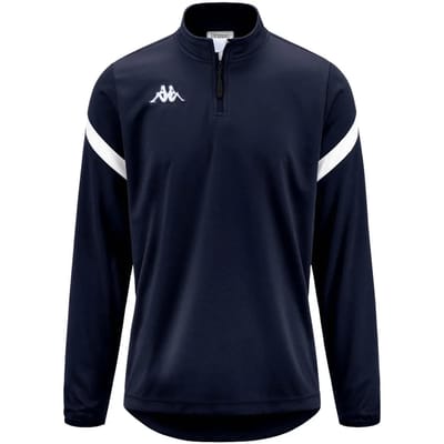 Kappa Dolvole Sweatshirt Met Halve Rits Blauw L Man