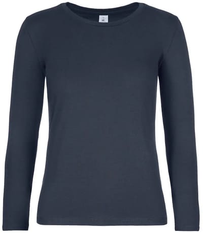 Dames-T-shirt met lange mouwen B&C E190