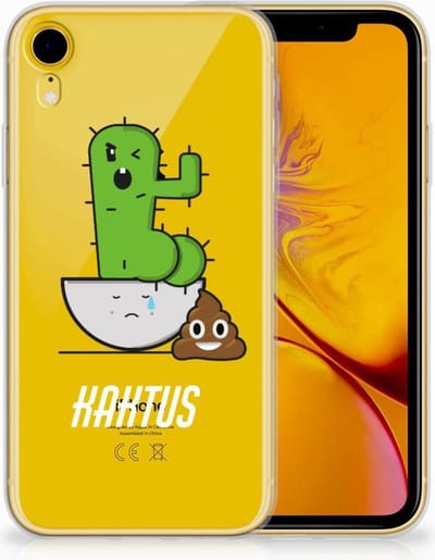 Apple iPhone Xr Telefoonhoesje met Naam Cactus Poo