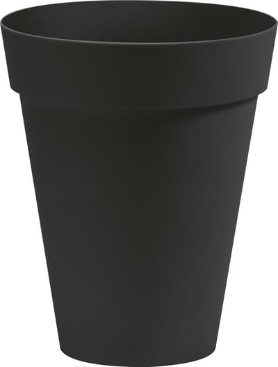 Bloempot Buiten Hoog Rond Arke Slim 33cm ANTRACIET Nicoli