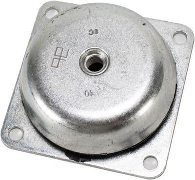 Machinevoet - Trillingsdemper Motorsteun - Trillingsisolatie Zware Machines - Type T Ontwerp - 108x108x40mm - Zwart