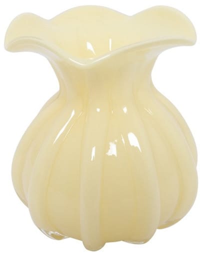 Countryfield Vaas Rian glas L14B14H15,5CM geel