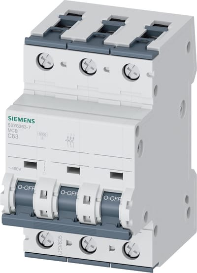 Siemens Circuit breaker 6ka 3pol c63 5sy6363-7