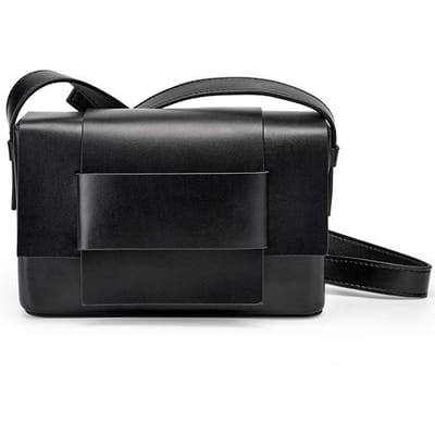 Crossbodytas Neutraal Zacht Leer Geweven Kleine Vierkante Tas Herentas Tofubag Niche Ontwerp Enkele Schouder Leer Dames Tas zwart