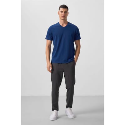 Heren V-hals Korte Mouwen T-shirt