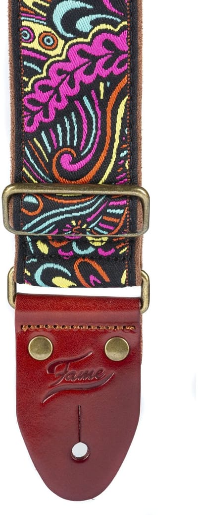 Fame Guitar Strap Psychedelic Pink - Gitaarband
