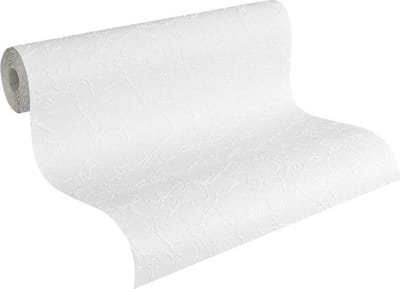 SCHUIMVINYL BEHANG | Basic - wit - A.S. Création Simply White 18