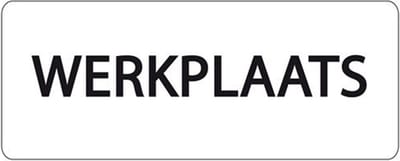 Ivana Tekstbord Werkkplaats