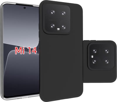 MobyDefend Hoesje - Geschikt voor Xiaomi 14 - TPU Backcover - Mat Zwart