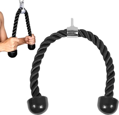 Triceps Touw voor Krachttraining met Handvat voor Sportschool en Thuis