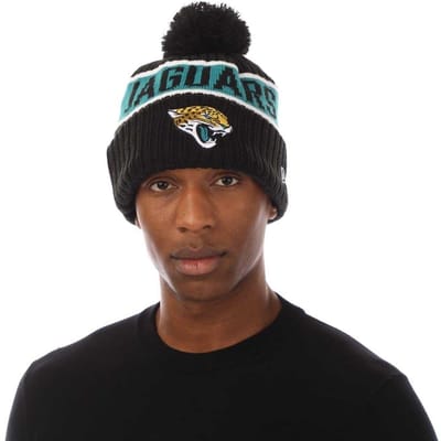 New Era Unisex volwassen NFL Jacksonville Jaguars Pom Pom muts (Medium Blauw)