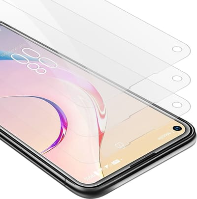 Cadorabo 3x Screenprotector geschikt voor Oukitel C21 PRO - Beschermende Pantser Film in KRISTALHELDER - Getemperd (Tempered) Display beschermend glas in 9H hardheid met 3D Touch