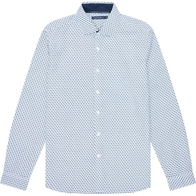French Connection Oxford L/s T Marine/marine Size: M | Casual Shirts Outlet | Heren | Blauw