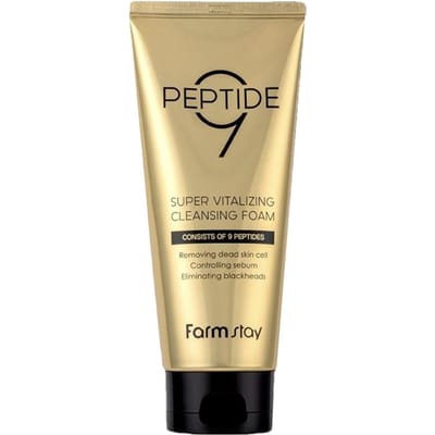 FARM STAY Peptide9 Mousse Nettoyante Super Vitalisante 180ml (3 Options) 1pcs beige