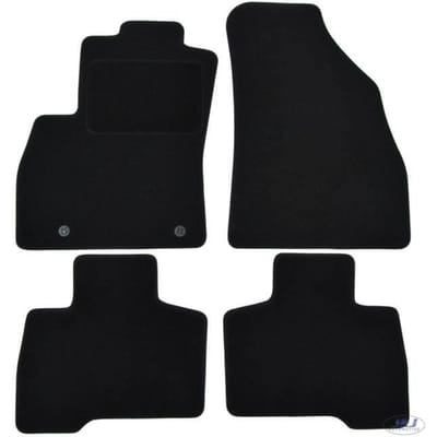 Tapis de Coffre - J&J Automotive - Fiat BIPPER - Sur Mesure - Velours Noir - Antidérapant