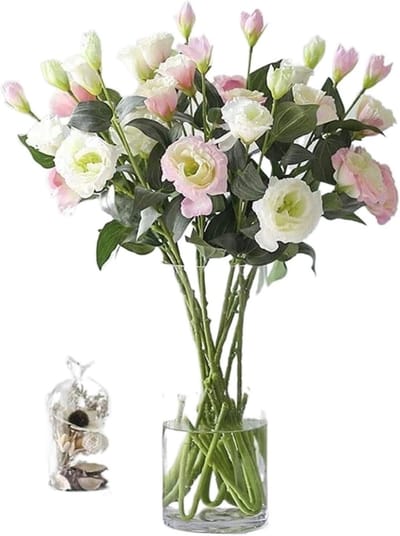 Kunstbloemen met vaas - Nepbloemen zijde - Huisdecoratie - Realistisch uiterlijk - 1 kg - Niet gespecificeerd