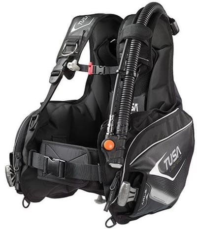 TUSA Liberator BCD – Jacket-stijl trimvest voor scuba diving met geïntegreerd AWLS III lood­systeem en stabiliserend harnas – Zwart – Maat: S – BC0103B S