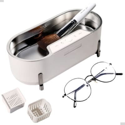 RAWVOLT ® - NIEUW - ULTRONA CS02 Ultrasoon Reiniger – 600ml – 4 Modi – Reiniger met Ultrasoon golven - Ultrasoon reiniger voor Brillen, Sieraden, Horloges, Beugels, Kunstgebit en meer - 15W/50kHz