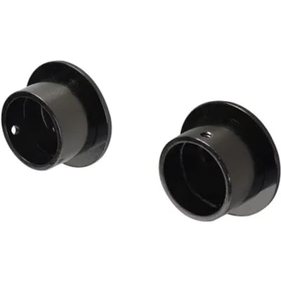 Decomode - Gordijnsteun In De Dag - Metaal - Zwart Nikkel - Dia. 28mm - 2 Stuks
