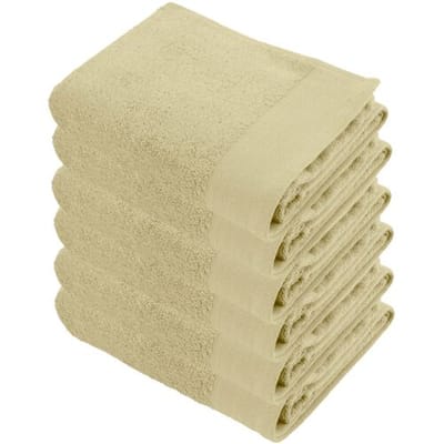 Walra Soft Cotton Handdoek 50 x 100 cm 550 gram Maisgeel - 6 stuks