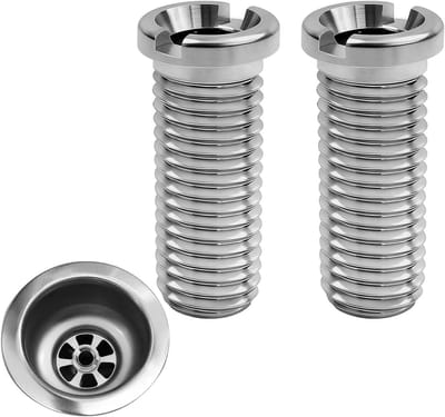 M12 Holle Schroeven RVS 30mm voor Keukenafvoer en Zeefkorf (Set van 2)