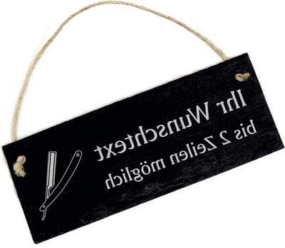 Leisteen Bord - Gegraveerd Naambord - Huis Nummer - Persoonlijke Tekst - 22x8cm - Donkergrijs