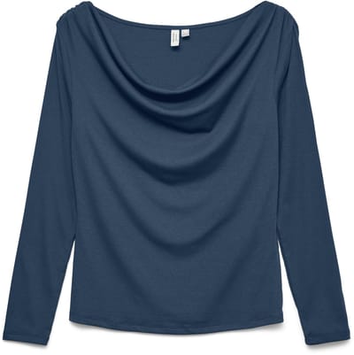 VERO MODA - VMICE L/S ROUCHING TOP JRS BTQ - Dames - Blouses